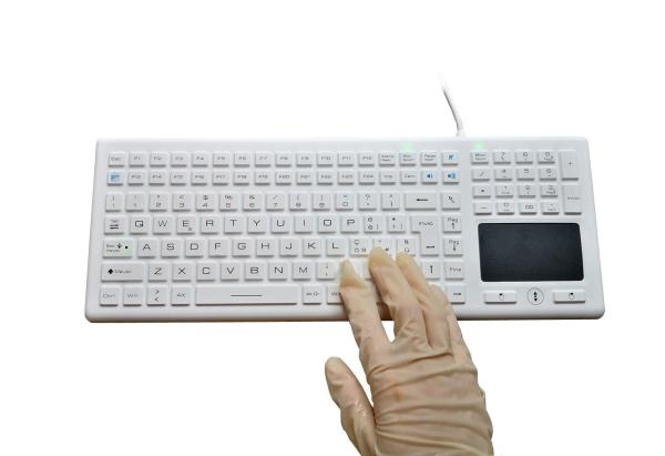 Buy cheap Hygienic Washable Hospital Keyboard Trackpad / FN24 For Gloves Easy To Clean from wholesalers