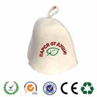 Buy cheap Wool felt sauna hat to protect your head from overheating product