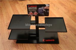 China Black Metal Counter Top Display Rack Custom Brand Binocular Camera Display Stand on sale