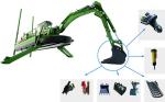 Aquatic Weed 5000m3/H 8km/H Amphibious Dredger Swamp Excavators
