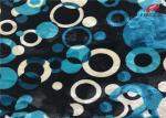 Printed Stretch Knitted Polyester Spandex Velvet Fabric For Ladies Dress