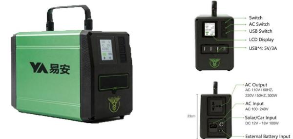 Buy cheap IP68 Mobile Solar Power Station 110V 300Wh Short Circuit Protection from wholesalers