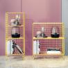 Buy cheap Five Tier Decorative Metal Bookcases , Rustproof Wire Mesh Bookcase from wholesalers
