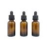 Buy cheap Amber 30ml Glass Cosmetic Bottles Essential Oil With Ratchet Closure Dropper from wholesalers