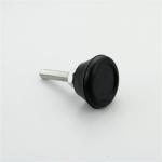 Black JY-1209A ABS Steel Foot Cup For OD 28mm Pipe Rack
