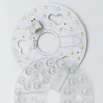 ERP Rosh LED Modules 5CCT 12W/18W/24W DIP Switch Ceiling Light Fan With Witch