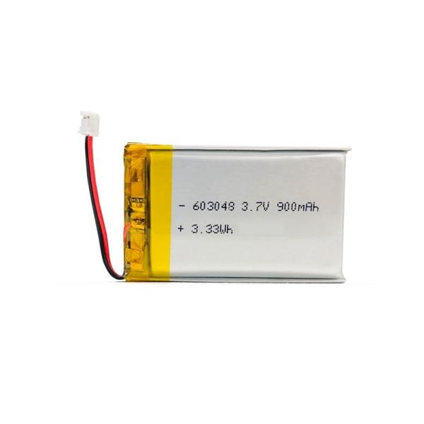 Buy cheap High Discharge Rate Battery 603048 Rechargeable 3.7 V 900mah Lipo Lithium Polymer Battery Pack RoHS from wholesalers