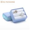 Buy cheap Blue Marble Cardboard Drawer Slide Bracelet Jewelry Box With Ribbon Bow from wholesalers
