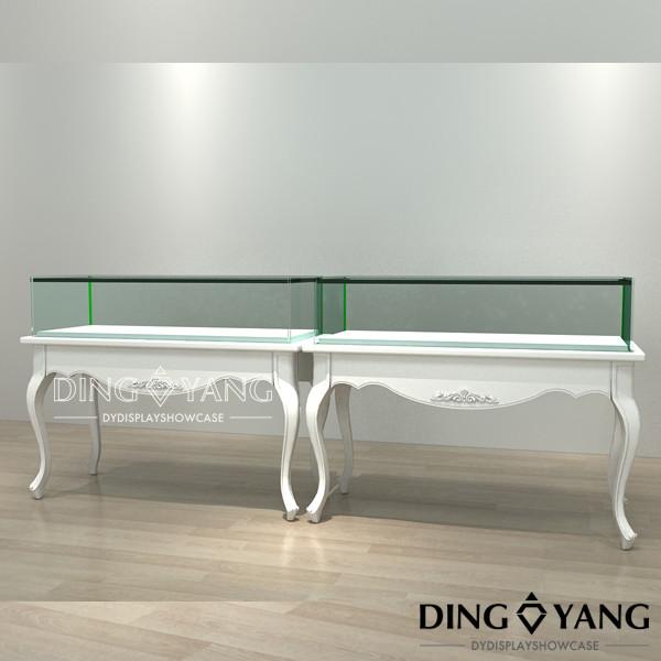 Buy cheap Lighting Matte White Showroom Display Cases from wholesalers