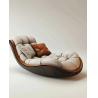 Buy cheap Modern Retro Single Reclining Chaise Lounge Sofa Home Furniture Use Bedroom Study Grand Flat Villa Casual Living Room from wholesalers