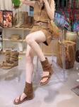 Cow Leather Summer Roman Style Sandals New Wear High Wedge Heels Increase Cool