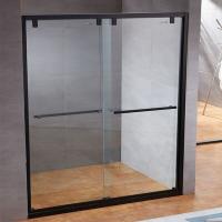Buy cheap Black Frame Matt Tempered Glass Shower Screen Sliding Clear 288S product