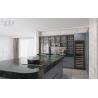 Buy cheap Modern U-Shaped Grey Stainless Steel Kitchen Cabinet With Marble Finish from wholesalers