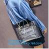 Buy cheap PVC Leisure bag shoulder bag, sports bag, Transparent Tote Bag Clear Shoulder Bag, Economical light-weight pvc travel la from wholesalers