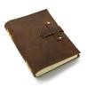 Buy cheap Hand Crafted Travel Journal Notebook Genuine Leather Cover Material Brown Color from wholesalers