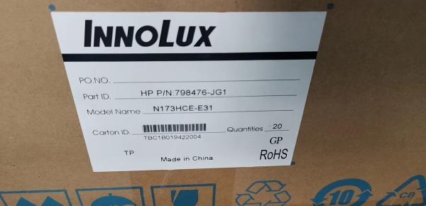 Quality 17.3 Inch TV Widescreen LCD Computer Monitors Innolux 300cd/m2 30 Pin N173HCE-E31 for sale