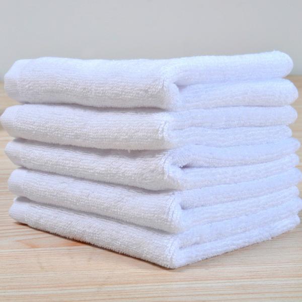 Buy cheap Hotel Plain Solid White Cotton Square 30*30cm Hand Towel Washing Cloth Face Towel from wholesalers
