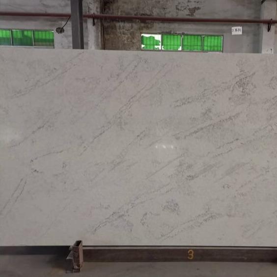 Buy cheap 20mm White Calacatta Quartz Stone For Bathroom Vanity Top Surface from wholesalers