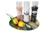 Grinder Combo For Condiment Manual Plastic Grinder Mill With Salt Pepper