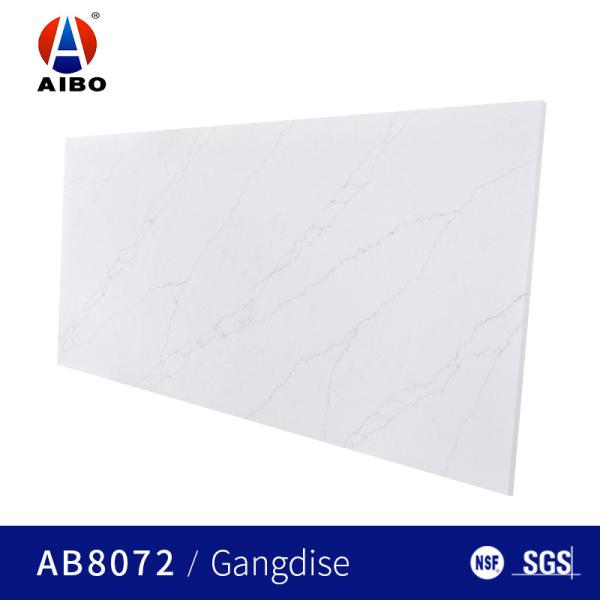 Buy cheap Hotel Decorative Tops White 6MM Calacatta Quartz Stone Building Materials from wholesalers