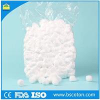 Buy cheap Medical Disposable Raw Cotton Wool Ball Swab High Absorbency White Color product