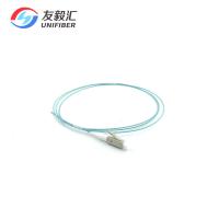 Buy cheap LC/PC OM3 OM4 Multimode Fiber Optic Pigtail 0.9mm Tight Buffer Aqua LSZH 1m product