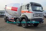 2638 380hp Beiben Heavy Duty Truck , 6x4 10cbm Concrete Transit Mixer Truck