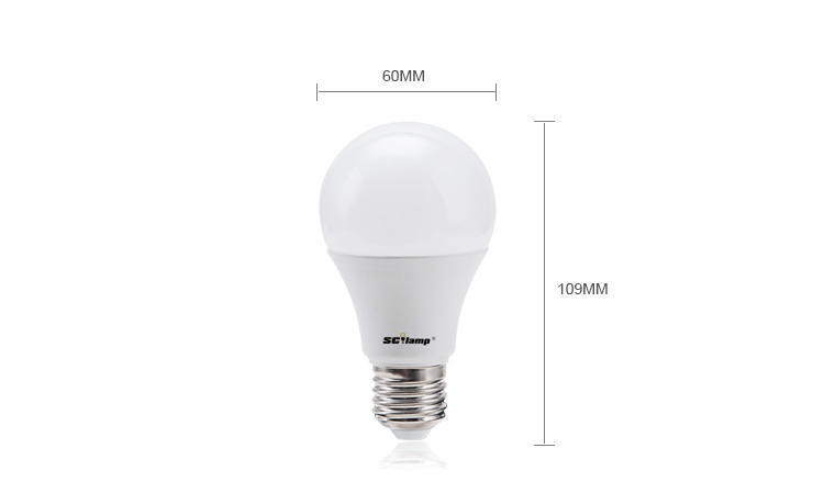 100ml/w 7W E27 high CRI led bulbs wholesale
