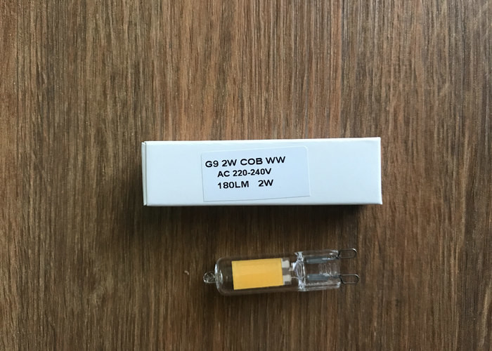 Warmm White G9 COB LED Lights For Office 2W AC 220V - 240V 180LM CE Glass