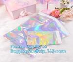 Holographic Mailer Shinny Mylar Mail bags Eyelash Kit Cosmetic Packaging Bag