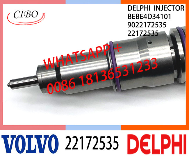 22172535 BEBE4D34101 Fuel engine Diesel Injector 22172535 BEBE4D34101 9022172535 E3.18 for VOL D12 3150