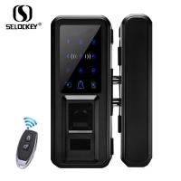 Buy cheap ABS Digital Password Glass Door Fingerprint Lock product