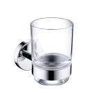stainless steel material holder dual tier glass bathroom shelf