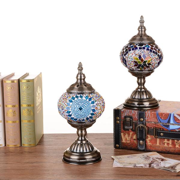 Buy cheap Coffee Bar Living Room Bedside Indoor Handmade Glass Lighting Turkish Desk Lamp(WH-VTB-02) from wholesalers