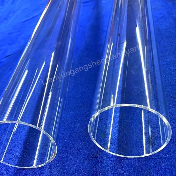 Buy cheap Factory Custom High Temperature Resistant Large Diameter Quartz Tube from wholesalers