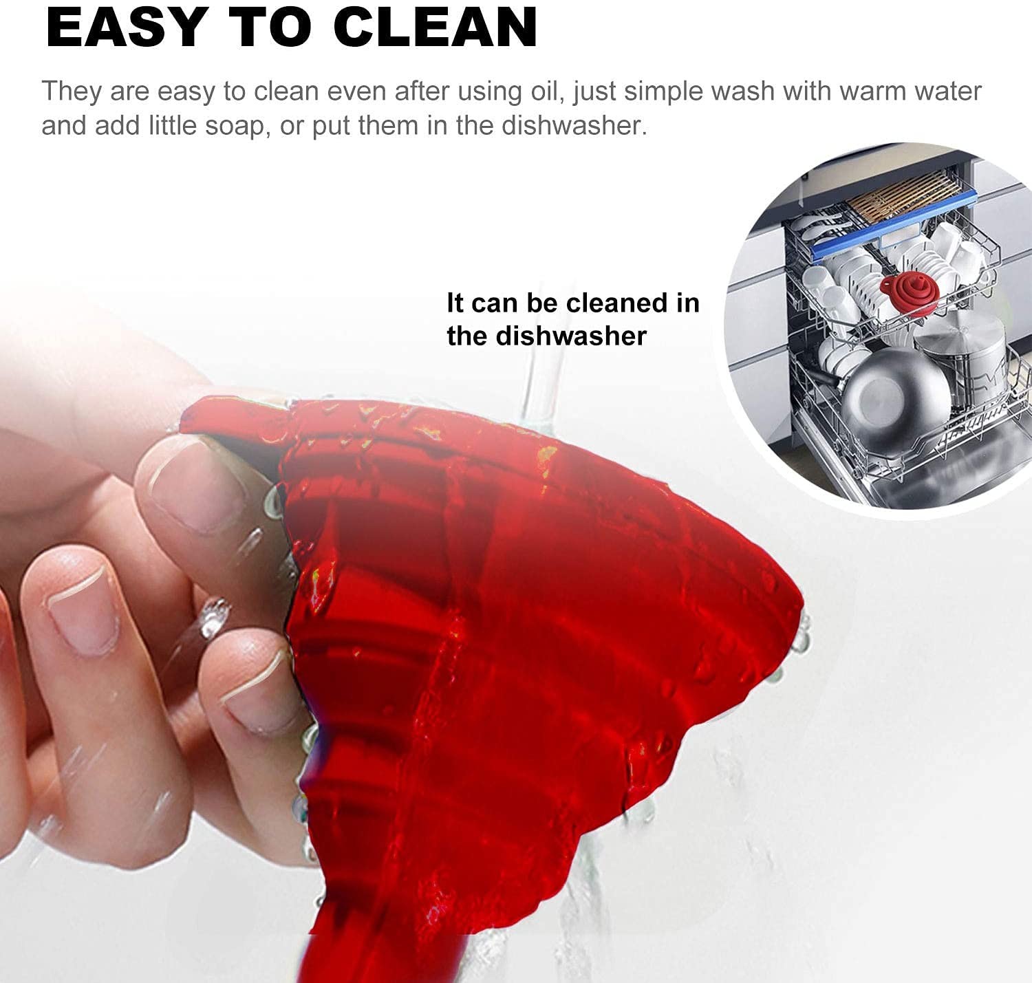 Funnels For Filling Bottles Kitchen Funnel Funnels For Kitchen Use Food Grade Silicone Collapsible Funnel Liquid Powder