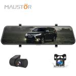 Super Night Vision 12" Curved screen 1080P Dash Cam with 500mAh Battery