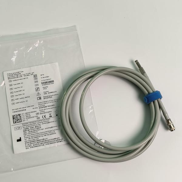 Original Long Straight Head Blood Pressure Extension Tube 3 Meters TPU 85A Gray