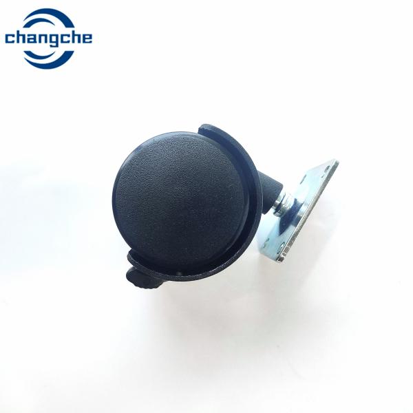 PVC PU Swivel Castor Wheels In Zinc Plated / Electrophoresis Finish 22mm Stem
