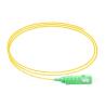 Buy cheap SC/APC 0.9mm Simplex Single Mode Fiber Optic Pigtail Yellow Jacket from wholesalers