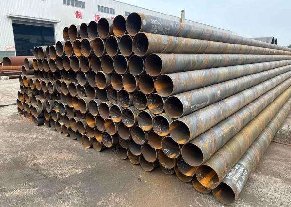 Quality ASTM A53 A795 A252 SSAW Carbon Steel Pipe WT 6mm - 25mm for Fluids Transmission for sale