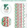 Buy cheap 25pcs Retro Snowflake Drinking Christmas Paper Straws from wholesalers