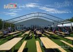 Sandwich Wall Clear Span Tents Transparent PVC Roof Cover Outside