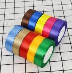 Polyester Satin Ribbon Roll in Solid Color for Sustainable Gift Wrapping