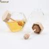 Buy cheap 220ML Glass Jam Sauce Clear Honey Jar Hexagon Glass Honey Bottles from wholesalers