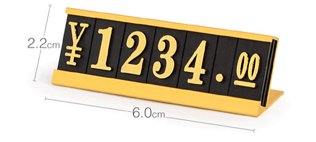 AaL-60-22 L Aluminum alloy base plastics Retail Price Display Tags