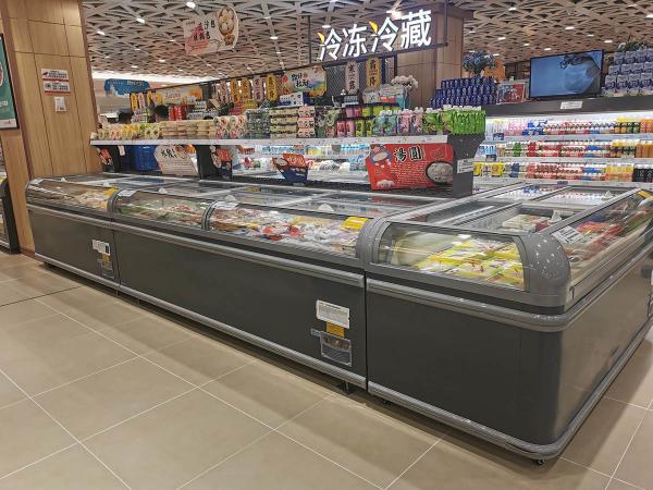 Buy cheap Walk Around Open Top Island Display Freezers 2100mm Automatic Defrost from wholesalers