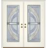 Buy cheap black chrome caming triple decorative glass panel for export from wholesalers