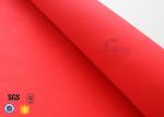 0.45mm Red Acrylic Coated Fiberglass Fire Blanket For Industrial Fire Blanket