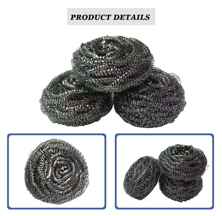 Round Stainless Steel Cleaning Ball Kitchen Cleaning Stainless Steel Scrubber